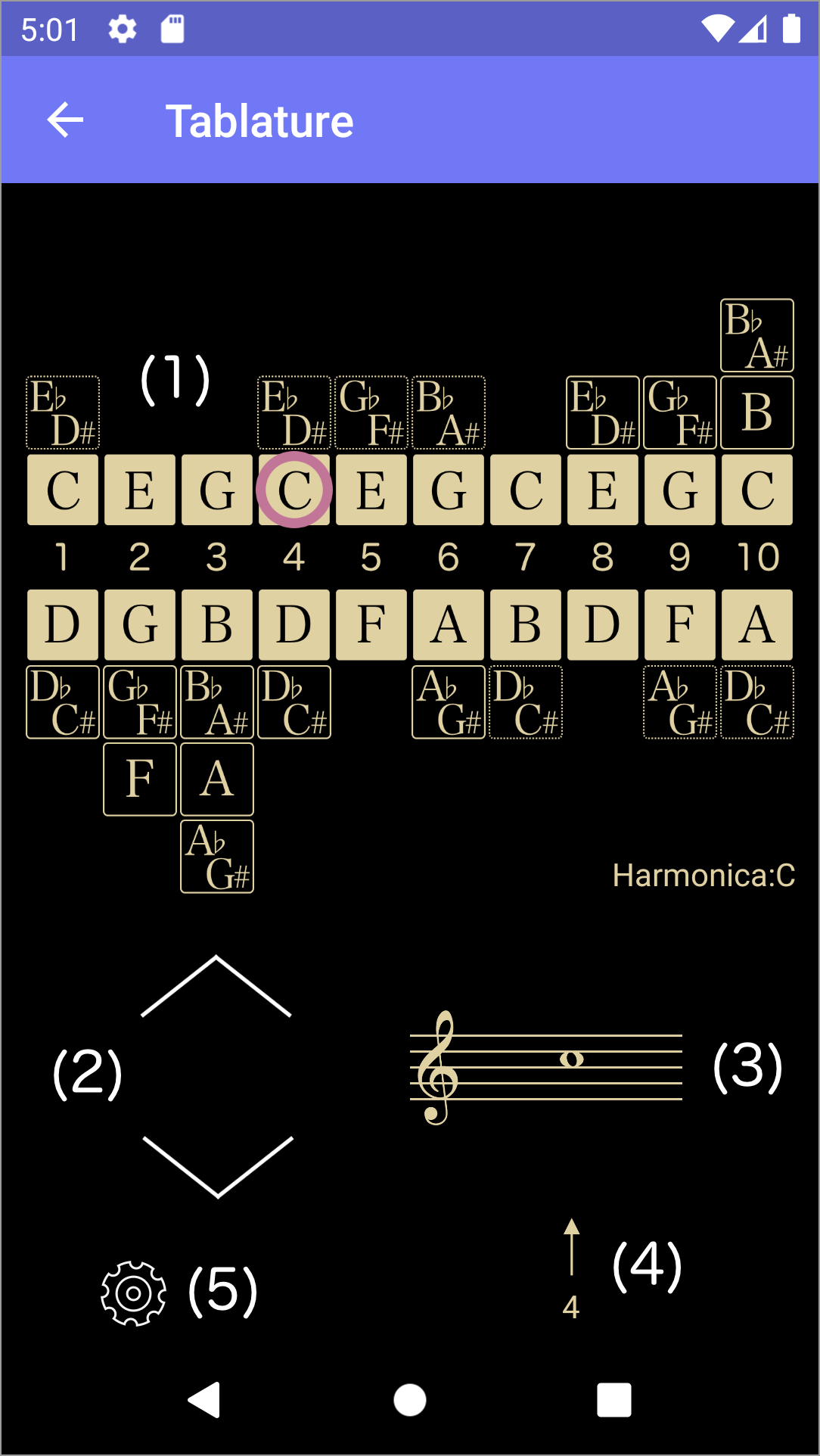 [tablature screen]